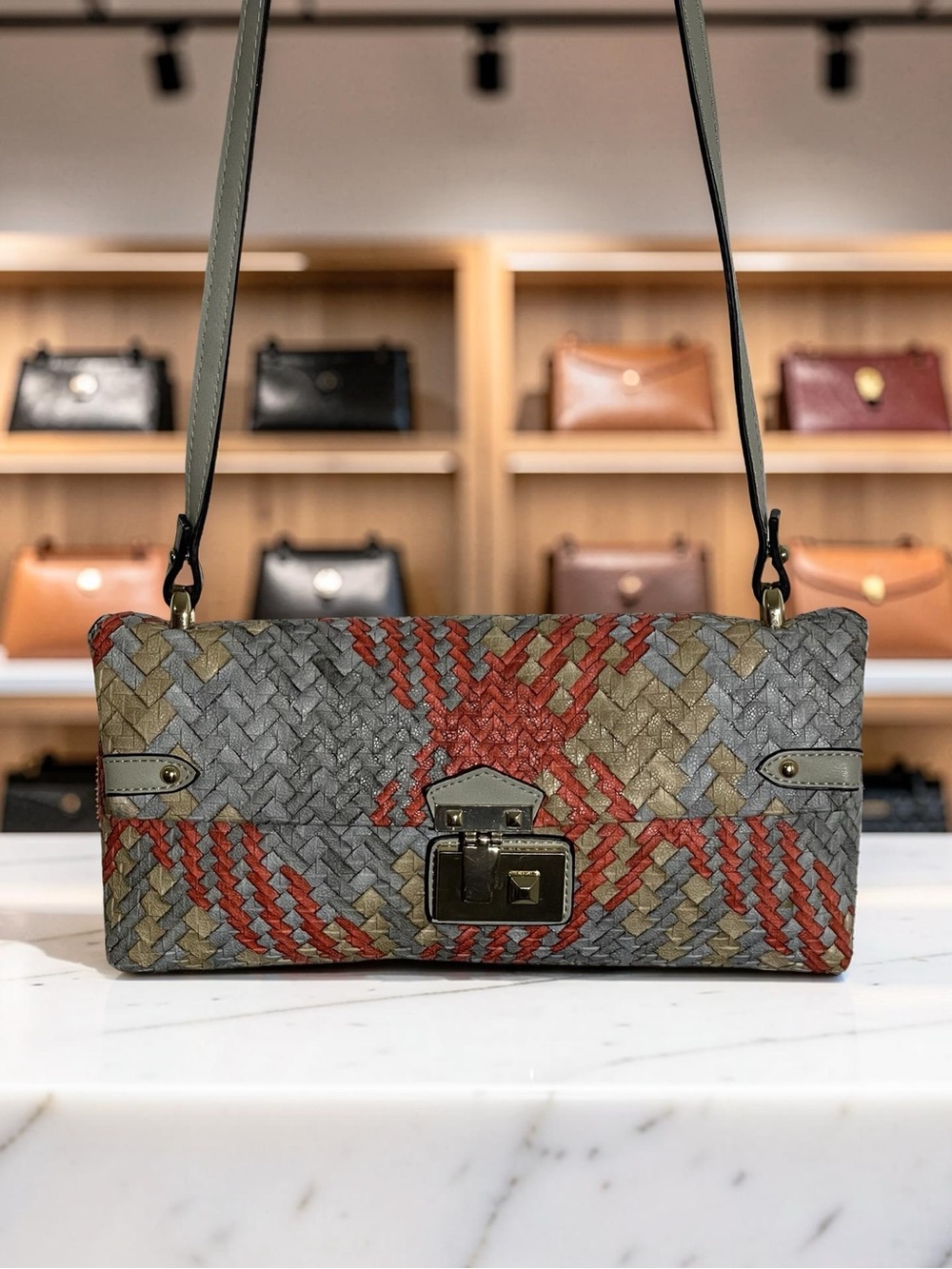 Handbag Republic Vegan Leather Woven Multicolor
Retro Boho Crossbody Bag